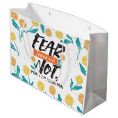 Vrees niet Jesaja Bijbelvers Inspirerend ontwerp Groot Cadeauzakje (Achterkant Gekanteld)