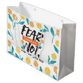 Vrees niet Jesaja Bijbelvers Inspirerend ontwerp Groot Cadeauzakje (Voorkant Gekanteld)