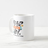 Vrees niet Jesaja Bijbelvers Inspirerend ontwerp Koffiemok (Voorkant links)