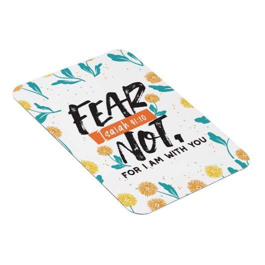 Vrees niet Jesaja Bijbelvers Inspirerend ontwerp Magneet (Rechterzijde)