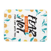 Vrees niet Jesaja Bijbelvers Inspirerend ontwerp Magneet (Horizontaal)