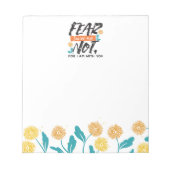 Vrees niet Jesaja Bijbelvers Inspirerend ontwerp Notitieblok (Voorkant)