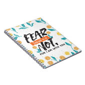 Vrees niet Jesaja Bijbelvers Inspirerend ontwerp Notitieboek (Rechterzijde)