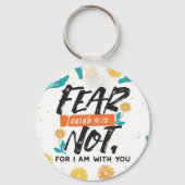 Vrees niet Jesaja Bijbelvers Inspirerend ontwerp Sleutelhanger (Achterkant)