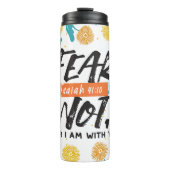 Vrees niet Jesaja Bijbelvers Inspirerend ontwerp Thermosbeker (Voorkant)