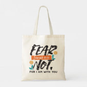 Vrees niet Jesaja Bijbelvers Inspirerend ontwerp Tote Bag (Achterkant)