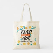 Vrees niet Jesaja Bijbelvers Inspirerend ontwerp Tote Bag (Achterkant)
