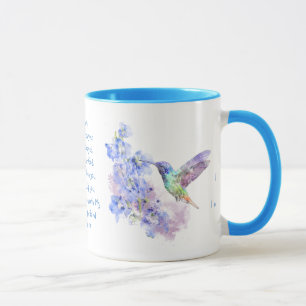 Vrees niet, Jesaja Schrift Dragonfly Waterverf Mok