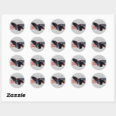 "Vrees niet meer!" Eagle/US Flag Cadeautje Ronde Sticker (Vel)