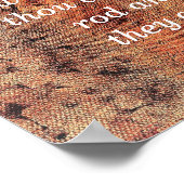 Vrees Niet -- Psalmen 23:4 - Kunstprint Poster (Hoek)