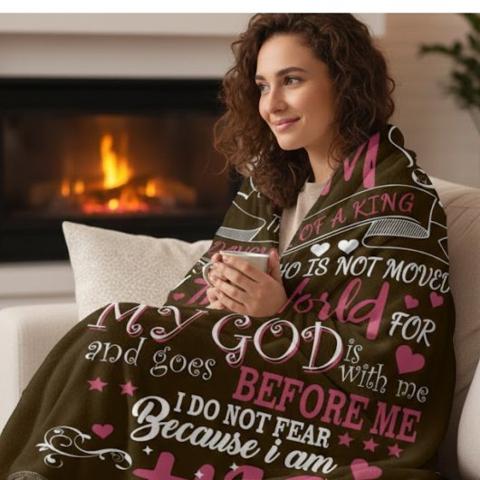 "Vrees Niet" Religieus Fleece Deken