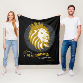 Vrees niet verbijsterd Jesaja 41:10 Fleece Deken