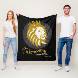 Vrees niet verbijsterd Jesaja 41:10 Fleece Deken