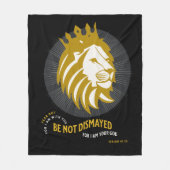 Vrees niet verbijsterd Jesaja 41:10 Fleece Deken (Voorkant)