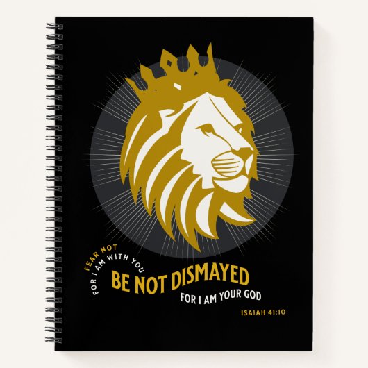 Vrees niet verbijsterd Jesaja 41:10 Notitieboek (Voorkant)