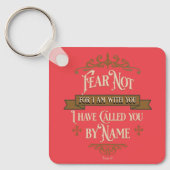 "Vrees Niet" Vintage Bijbeltekst Sleutelhanger (Voorkant)