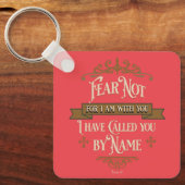 "Vrees Niet" Vintage Bijbeltekst Sleutelhanger (Voorkant)