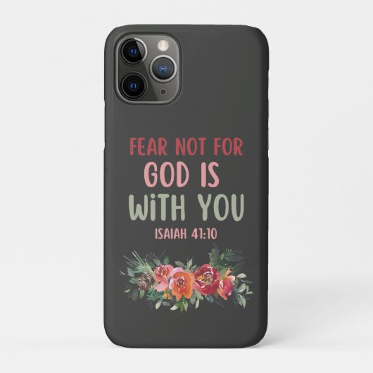 Vrees niet voor God is met je iPhone Case (Achterkant)