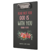 Vrees niet voor God is met je klembord (Links)