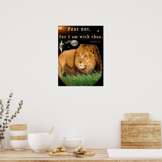 Vrees niet voor mij met de poster (Keuken)