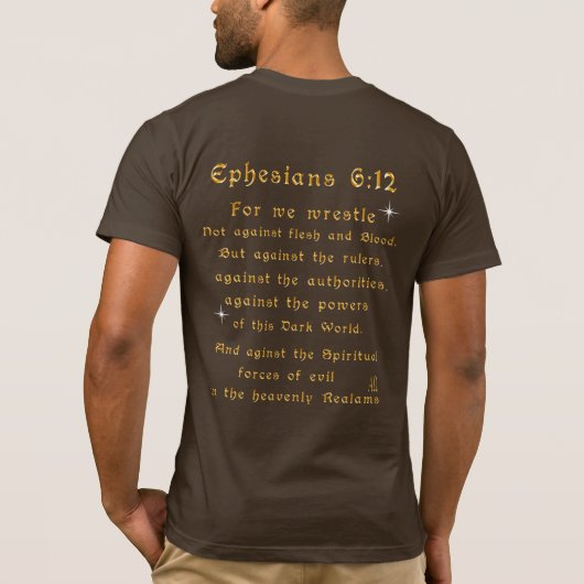 Vrees niet voor mij met de t-shirt (Achterkant)