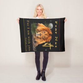 Vrees Niet want Ik ben Met je Fleece Deken