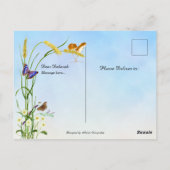 Vrees niet want Ik ben met u Jesaja 41: 10 Briefkaart (Achterkant)