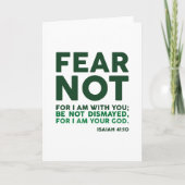 Vrees niet, want Ik ben met u Kaart (Voorkant)