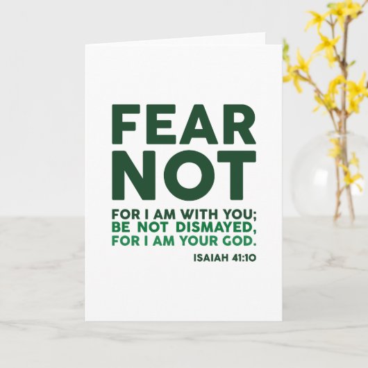 Vrees niet, want Ik ben met u Kaart (Gele Bloem)