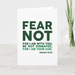 Vrees niet, want Ik ben met u Kaart