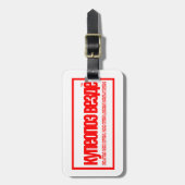 Vrees Niets Russisch label Bagagelabel (Voorkant verticaal)
