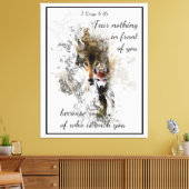 Vrees niets voor u Inspirerend Citaat Canvas Afdruk (Insitu (Woonkamer))