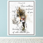 Vrees niets voor u Inspirerend Citaat Canvas Afdruk (Insitu (Houten vloer))