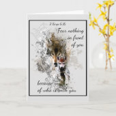 Vrees niets voor u Inspirerend Citaat Kaart (Gele Bloem)