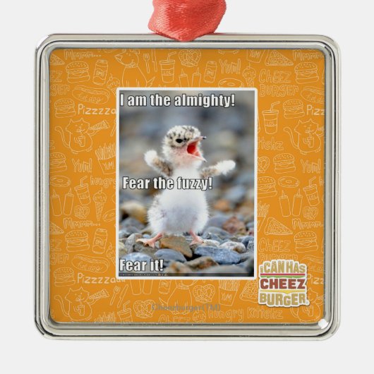 Vrees Verward! Metalen Ornament (Voorkant)