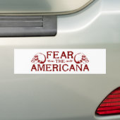 Vrees voor Amerika Bumpersticker (Op auto)