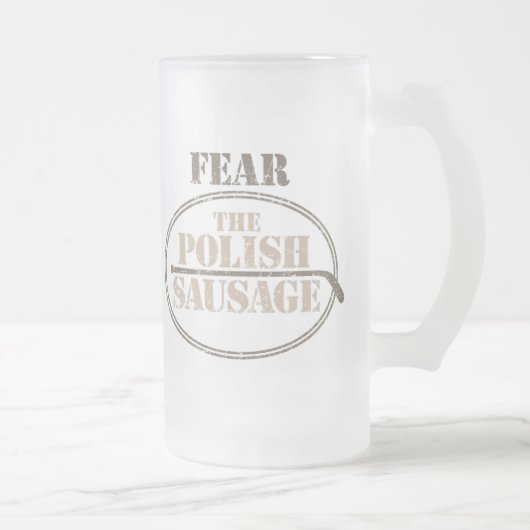 Vrees voor de Poolse worst (Hockey) Matglas Bierpul (Rechts)
