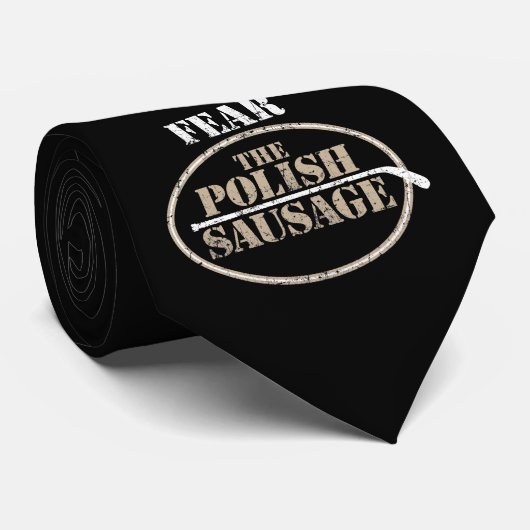 Vrees voor de Poolse worst (Hockey) Stropdas (Opgerold)
