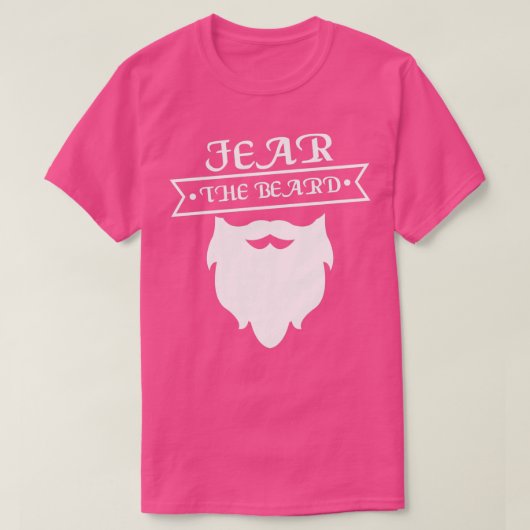Vrees voor het grappige baardontwerp van de baard t-shirt (Design voorkant)