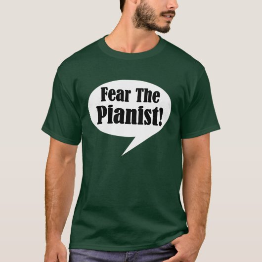 Vrees voor het pianist Kinder T-shirt (Voorkant)
