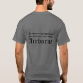 Vrees wat je nooit zult worden - parachute Regimen T-shirt (Achterkant)