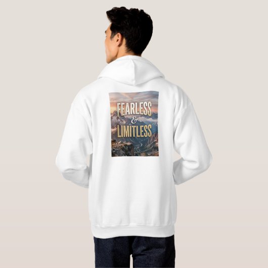 Vreesloos en Onbegrensd Hoodie (Achterkant volledig)