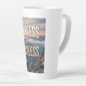 Vreesloos en Onbegrensd Latte Mok (Rechterhoek)