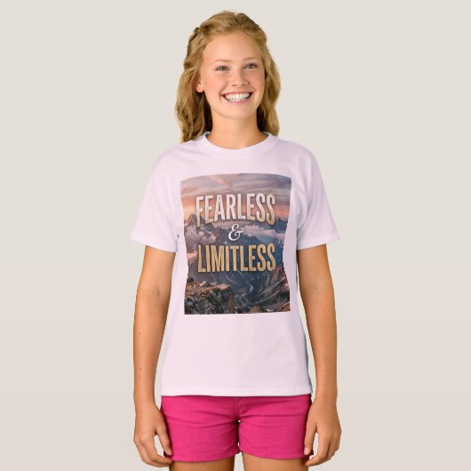 Vreesloos en Onbegrensd T-shirt (Voorkant volledig)