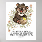 Vreeswekkend en Wonderbaarlijk Geschapen, Schrift, Poster (Voorkant)