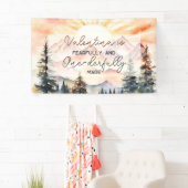 Vreeswekkend en Wondermooi Gemaakte Eerste Verjaar Spandoek (Insitu)