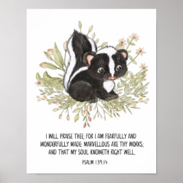 Vreeswekkend en Wonderschoon Geschapen, Bijbel in  Poster