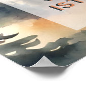 Vreselijk en ouderwets eerste verjaardag poster (Hoek)