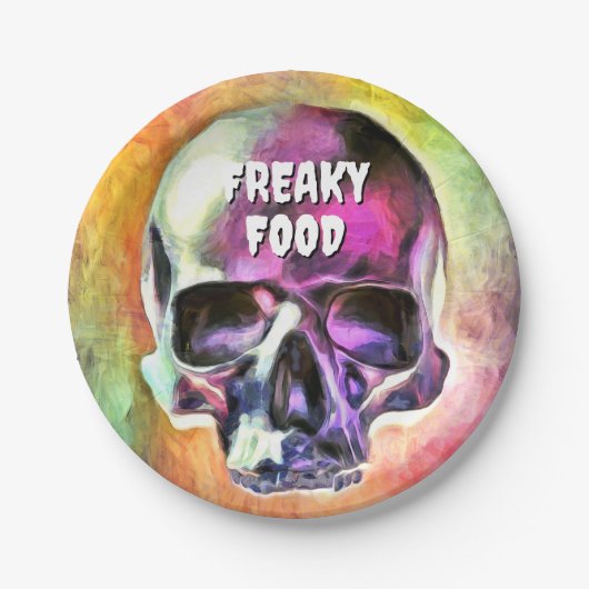 Vreselijk eten. Papieren Bordjes (Voorkant)