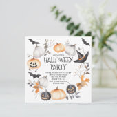 Vreselijk leuk Halloween feest Kaart (Staand voorkant)